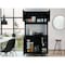 Tuhome 95 Pantry Kit, Four Legs, Double Door Cabinet, Three Shelves, Black ALW5577 - alternate 4